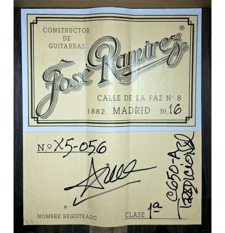 2016 Jose Ramirez "1a C650-A" SP/IN