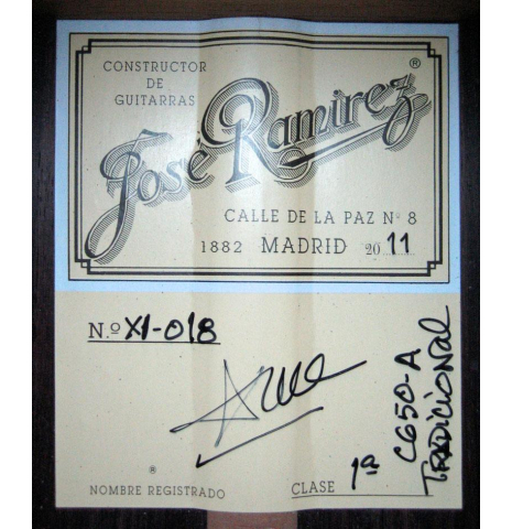 2012 Jose Ramirez "1a C650-A" SP/IN