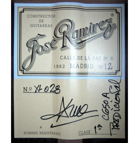 2012 Jose Ramirez "1a" SP/IN