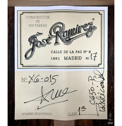 2017 Jose Ramirez "1a C650-P" CD/CSAR