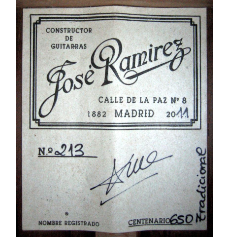 2011 Jose Ramirez "Centenario" CD/CSAR