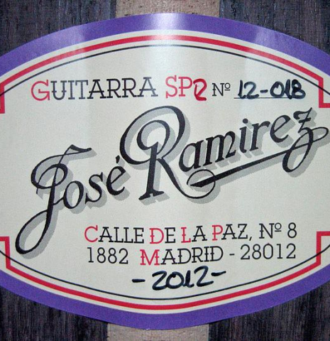 2012 Jose Ramirez "SP" CD/IN