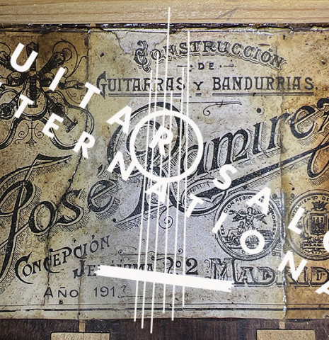 The label of a 1913 Jose Ramirez I (Romero collection) made of spruce and CSA rosewood