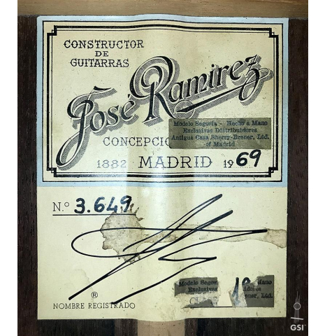 1969 Jose Ramirez "1a MT" CD/CSAR (ex Angel Romero)