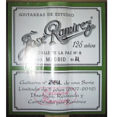 2011 Jose Ramirez "125 Anos" SP/IN