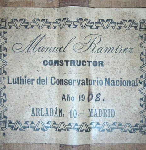 1908 Manuel Ramirez SP/CY
