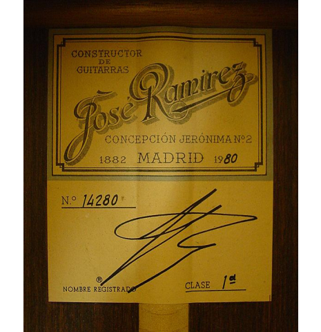 1980 Jose Ramirez "1a 10-String" CD/IN