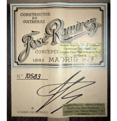 1977 Jose Ramirez "1a" CD/IN