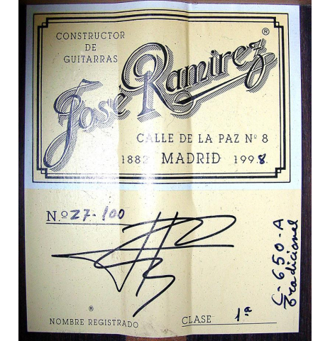 1998 Jose Ramirez "1a" SP/IN
