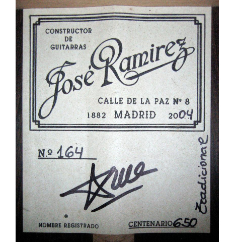 2004 Jose Ramirez "Centenario" CD/CSAR