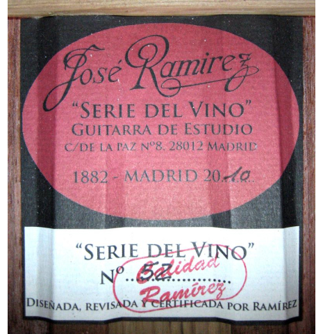 2010 Jose Ramirez "Vino Studio" CD/PD