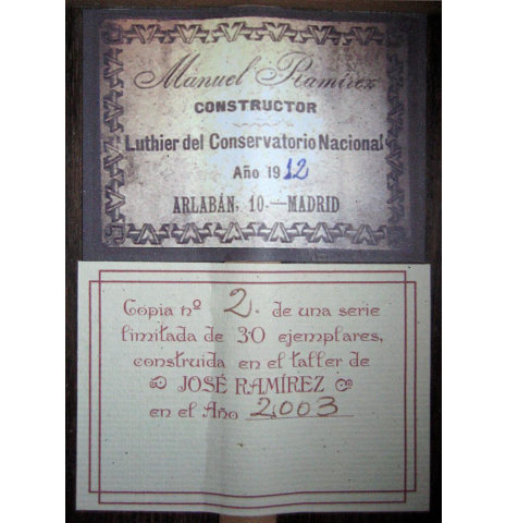 2003 Jose Ramirez "1912 Manuel Ramirez" SP/CSAR