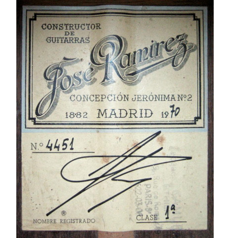 1970 Jose Ramirez "1a" SP/CSAR