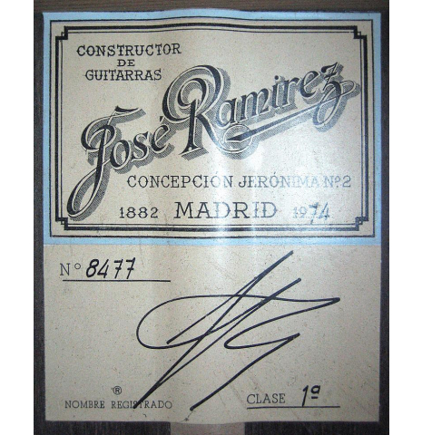 1974 Jose Ramirez "1a" CD/CSAR