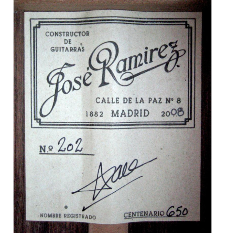 2008 Jose Ramirez "Centenario" CD/CSAR