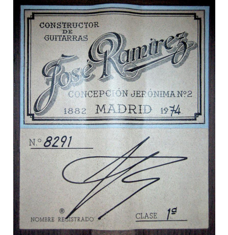 1974 Jose Ramirez "1a" CD/CSAR