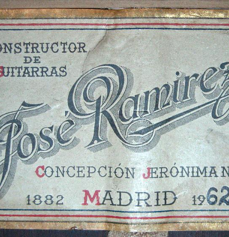 1962 Jose Ramirez SP/CSAR