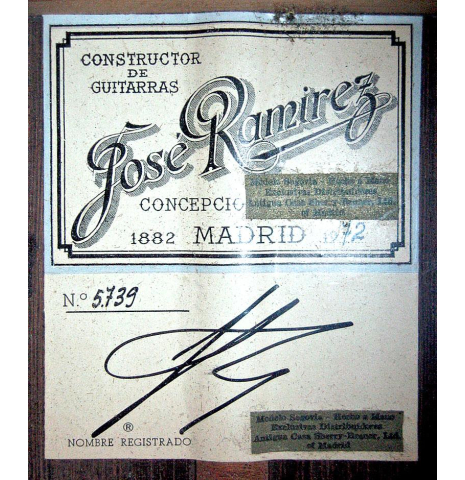 1972 Jose Ramirez "1a" CD/CSAR