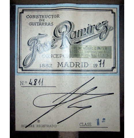 1971 Jose Ramirez "1a" CD/CSAR