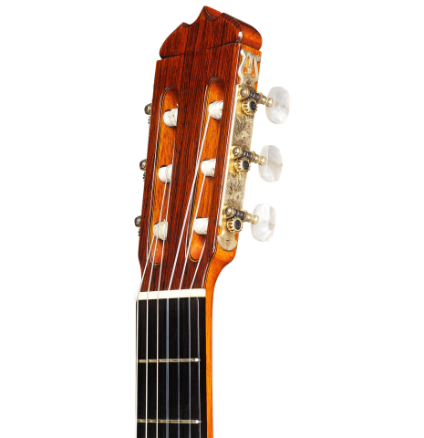 The headstock of a 1969 Jose Ramirez &quot;1a AM&quot; CD/CSAR previously owned by Andres Segovia