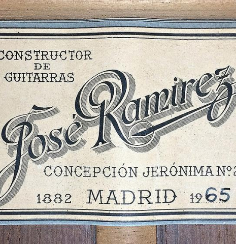 1965 Jose Ramirez "1a PC" CD/CSAR