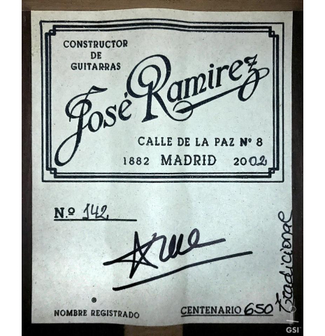 2002 Jose Ramirez "Centenario" CD/CSAR