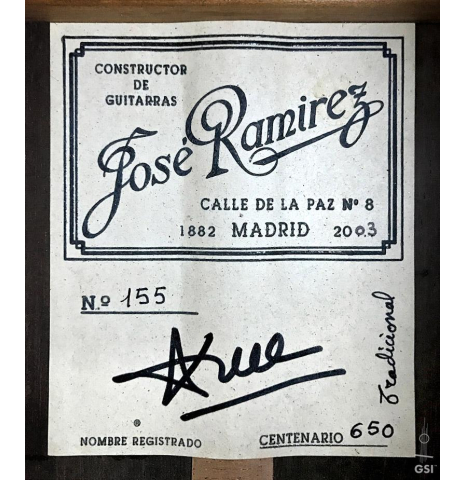 2003 Jose Ramirez "Centenario" CD/CSAR