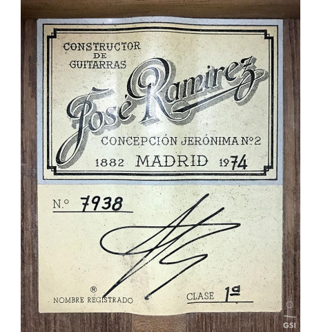 1974 Jose Ramirez "1a" CD/CSAR