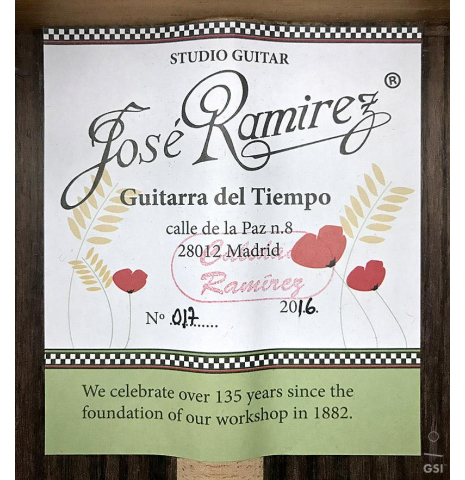 2016 Jose Ramirez "Guitarra del Tiempo" CD/IN