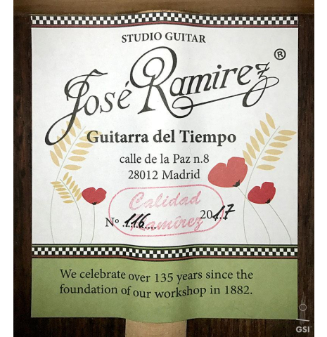 2017 Jose Ramirez "Guitarra del Tiempo" SP/IN
