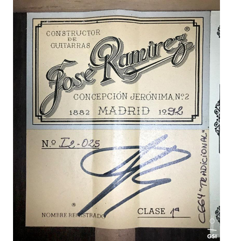 1992 (1985) Jose Ramirez CD/IN (ex Andres Segovia)