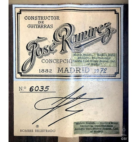 1972 Jose Ramirez "1a" CD/CSAR
