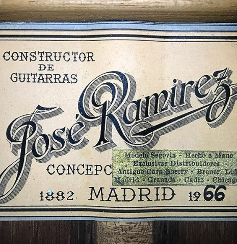 1966 Jose Ramirez "1a MT" CD/CSAR