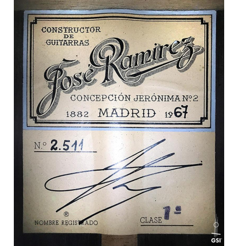1967 Jose Ramirez "1a MT" CD/CSAR