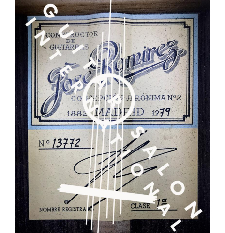 1979 Jose Ramirez "1a" w/Segovia signature CD/IN