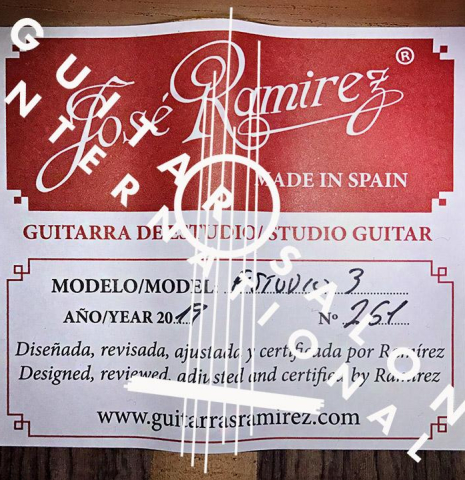 2019 Jose Ramirez "Estudio 3" CD/IN