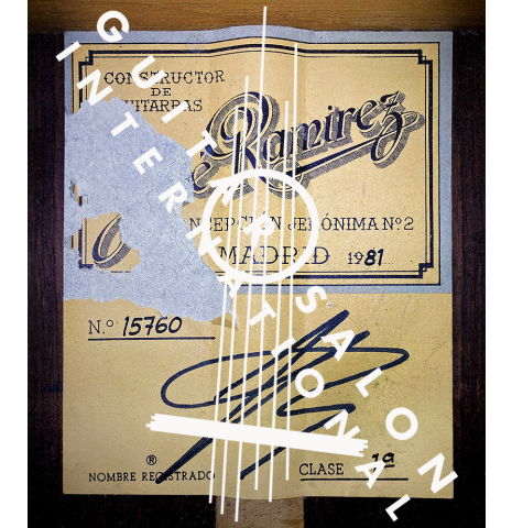 1981 Jose Ramirez "1a" CD/IN (ex Stephen Paul, aka "Esteban")