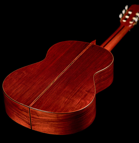 The back and sides of a 1973 Jose Ramirez &quot;1a&quot; classical guitar made with cedar and CSA rosewood