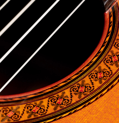 This is a Jose Ramirez "1a" classical guitar built in 1978. This guitar has a cedar soundboard and Indian rosewood back and sides.