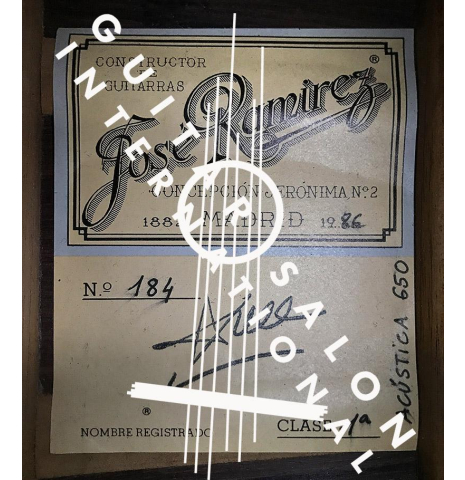 1986 Jose Ramirez "1a Acustica" SP/IN