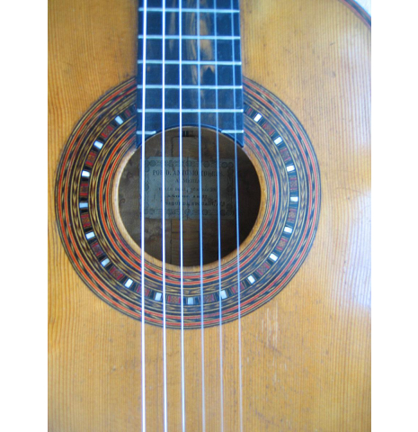 The front of a 1892 Antonio de Torres SE 153