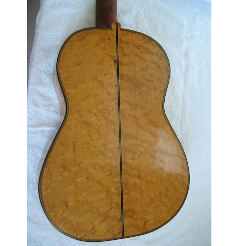 The back of a 1892 Antonio de Torres SE 153