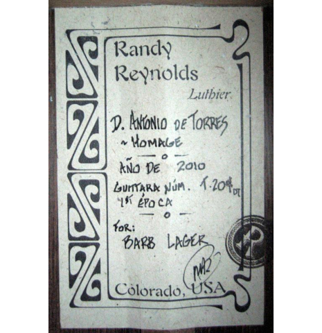 2010 Randy Reynolds CD/AR