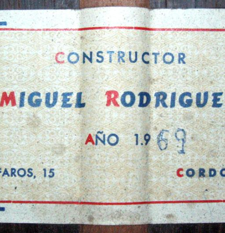 1969 Miguel Rodriguez "Churchdoor" CD/CSAR