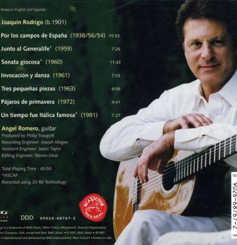Angel Romero and Joaquin Rodrigo - Classical Guitar Album