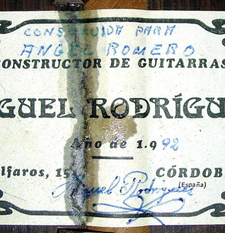 1992 Miguel Rodriguez "Centenario" CD/CSAR (ex Angel Romero)