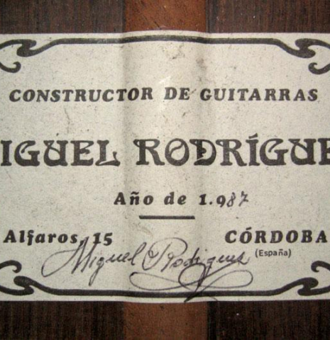 1987 Miguel Rodriguez SP/CSAR