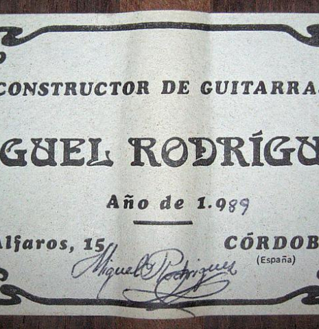 1989 Miguel Rodriguez CD/HR