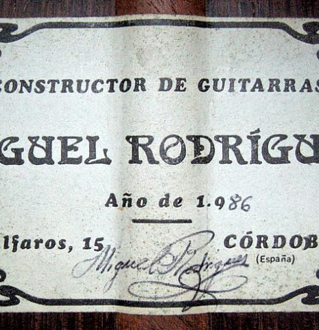 1986 Miguel Rodriguez RW/HR