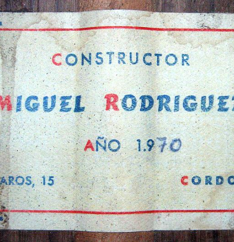 1970 Miguel Rodriguez SP/IN (ex Pepe Romero Jr.)